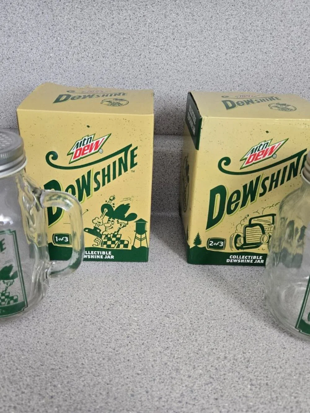 Mountain Dew Collectible Dewshine Jars 2015 Circle K Exclusive (Jar 1 & 2)